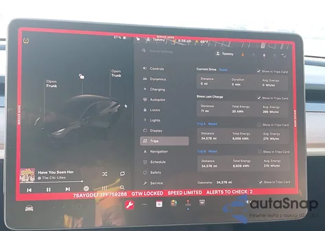 2023 Tesla Model Y из США, поврежденный, VIN 7SAYGDEF3PF759288
